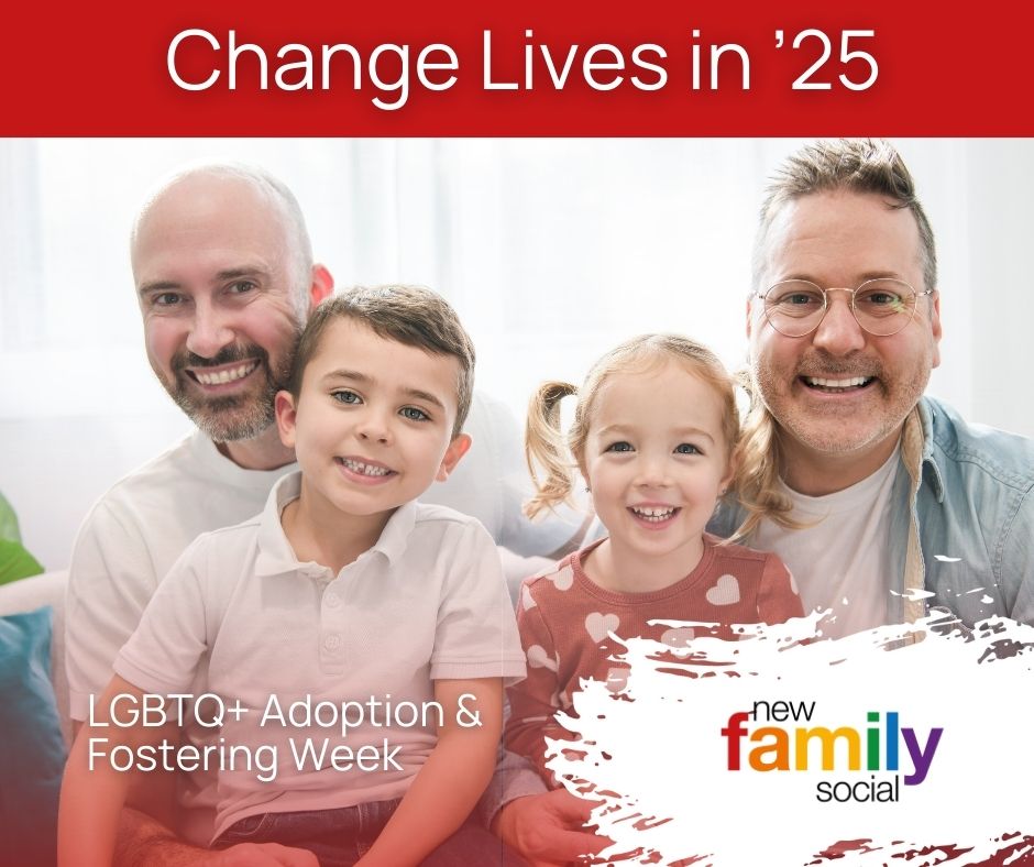 Image of a family and the words 'change lives in 25'